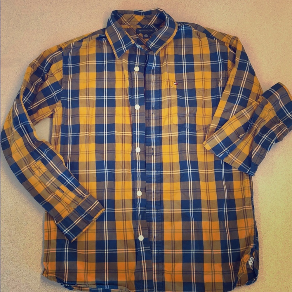 Tommy Hilfiger boys plaid woven.